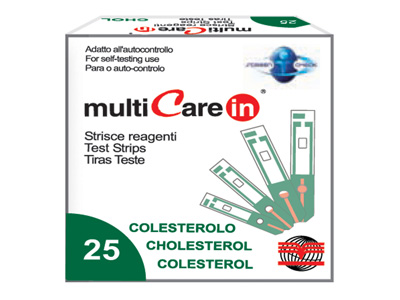 MULTICARE IN CHOLESTEROL STRIPS - 25 pcs. + 1 chip