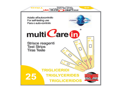 MULTICARE IN TRIGLYCERIDES STRIPS - 5 pcs. + 1 chip