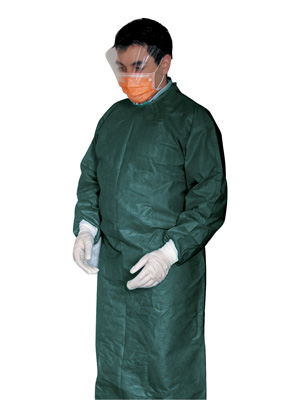 DISPOSABLE SURGICAL GOWNS - non sterile - green