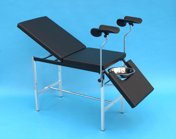 DELUXE GYN BED - quality leg holders