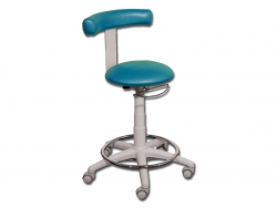 STOOL - with ring - metal sea blue