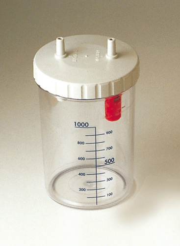 JAR 1 l - with cover overflow system - autoclavable